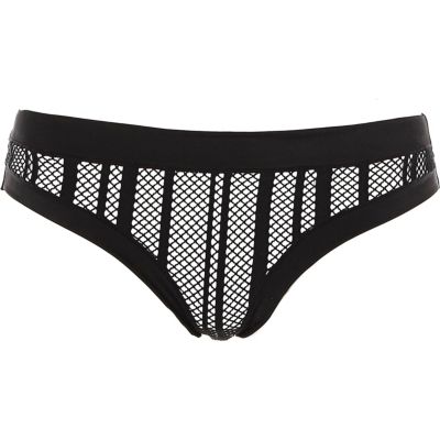 White mesh boy briefs bikini bottoms